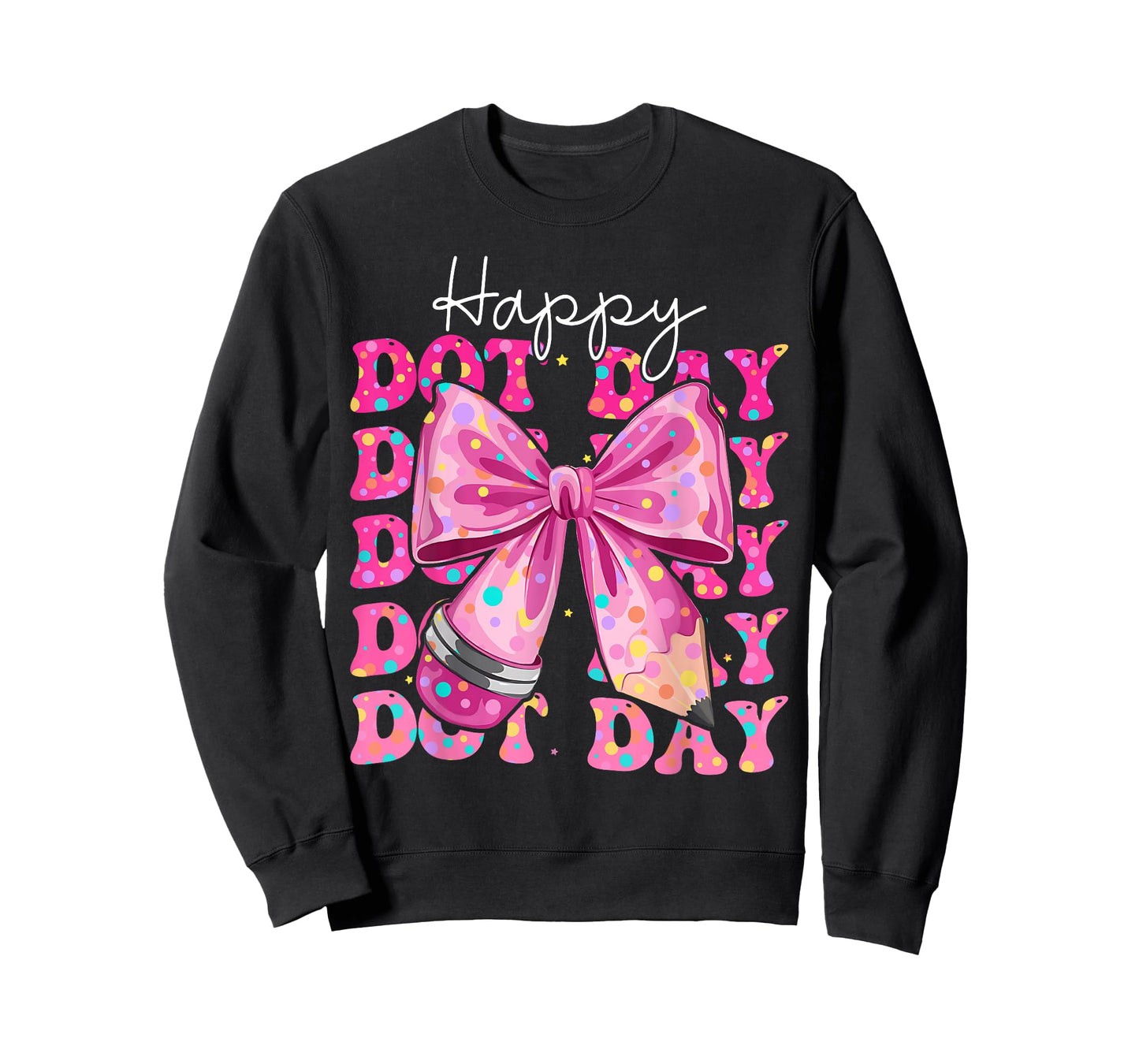 Happy Dot Day 2025 Coquette Bow Teachers Kids Boys Girls T-Shirt