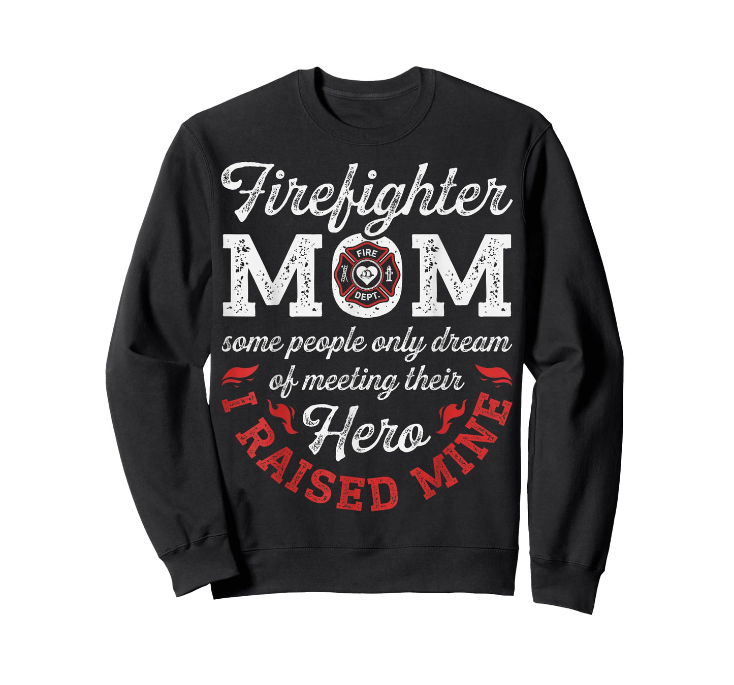 Firefighter Mom Mother's Day Thin Red Line Firefighting T-Shirt