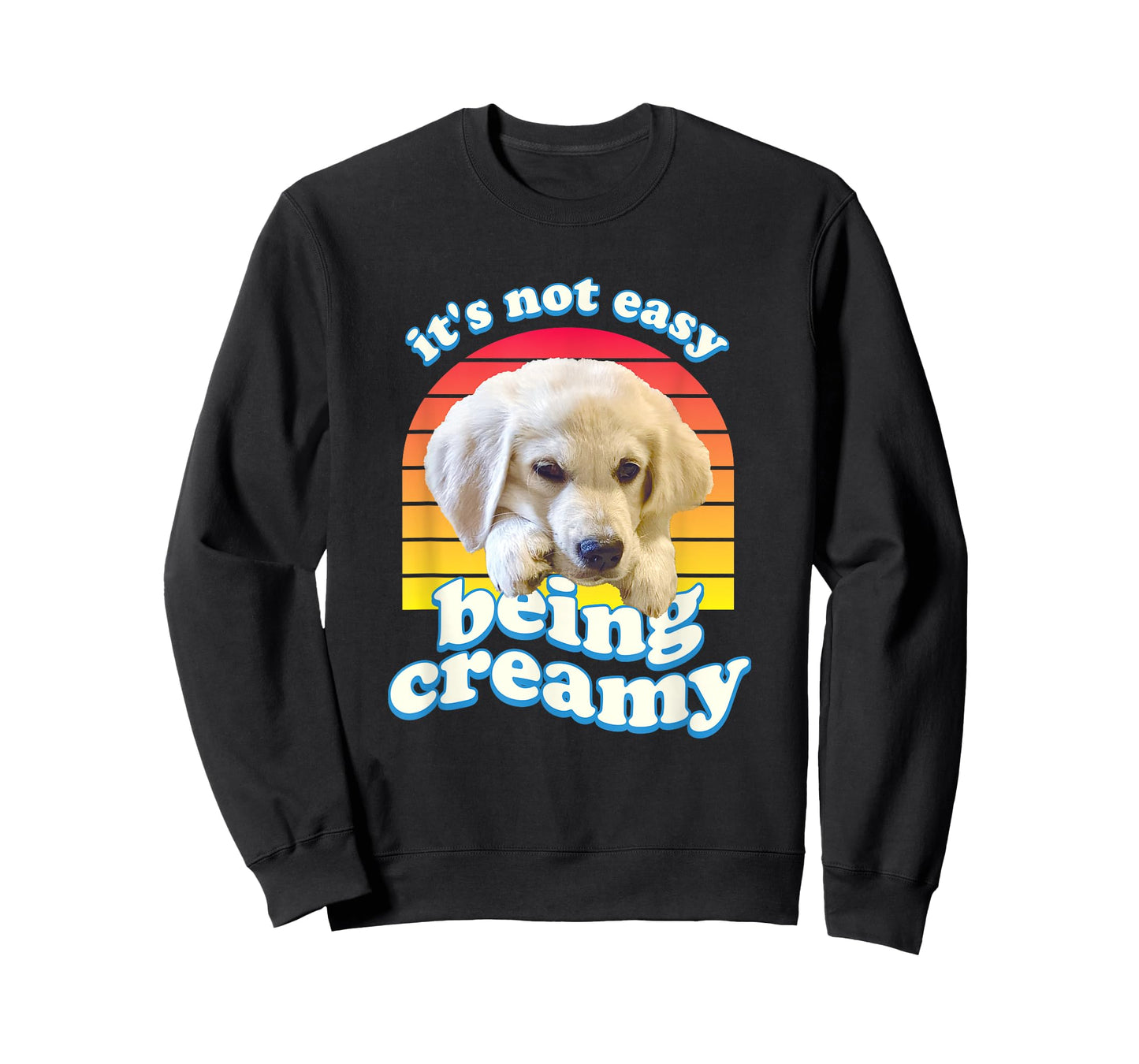 English Cream Golden Retriever Funny ECGR Puppy Vintage 80's T-Shirt