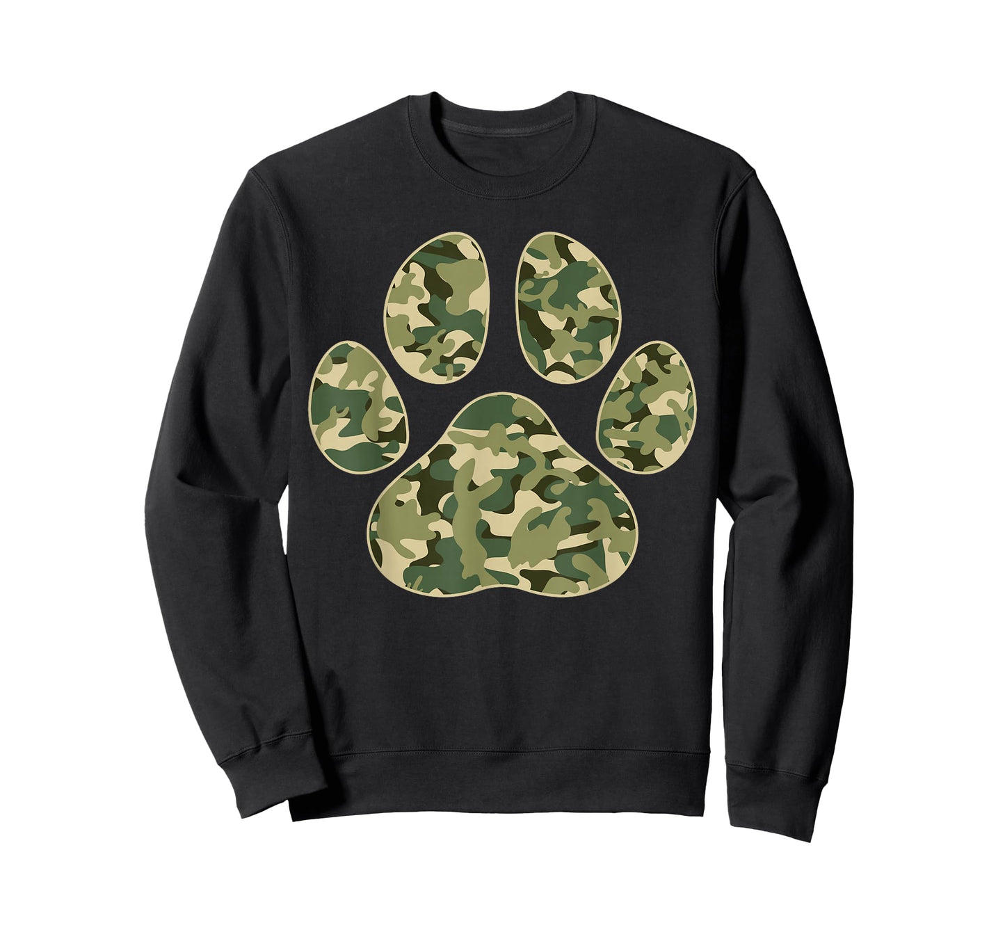Cute Camo Paw Print Pet Owner Camouflage Paw Print Dog Lover T-Shirt