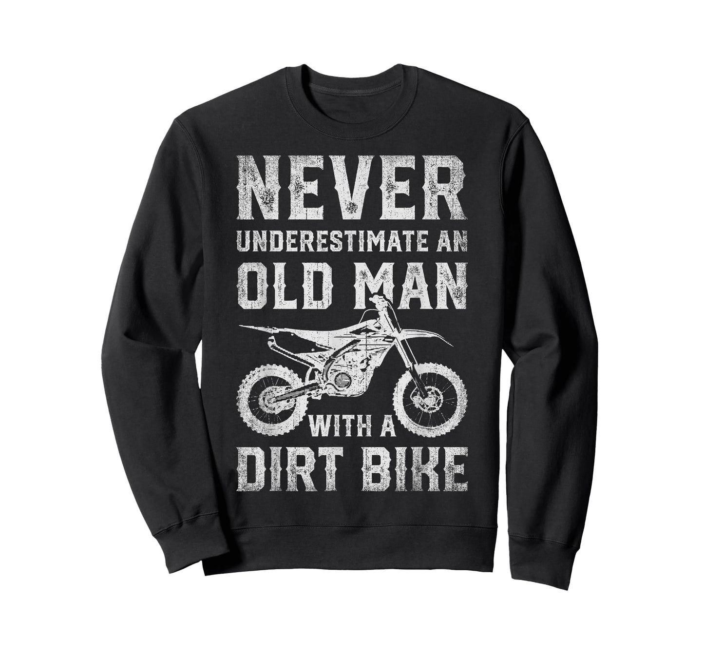 Never Underestimate An Old Man With A Dirt Bike Father's Day T-Shirt