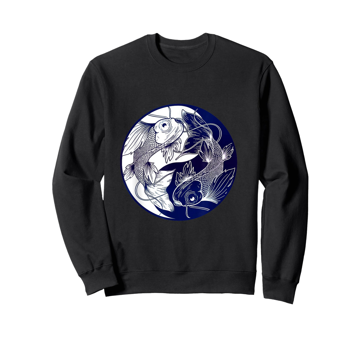 Koi Opposite Yin Yang Asian Carp Flower Japanese Koi Carp T-Shirt