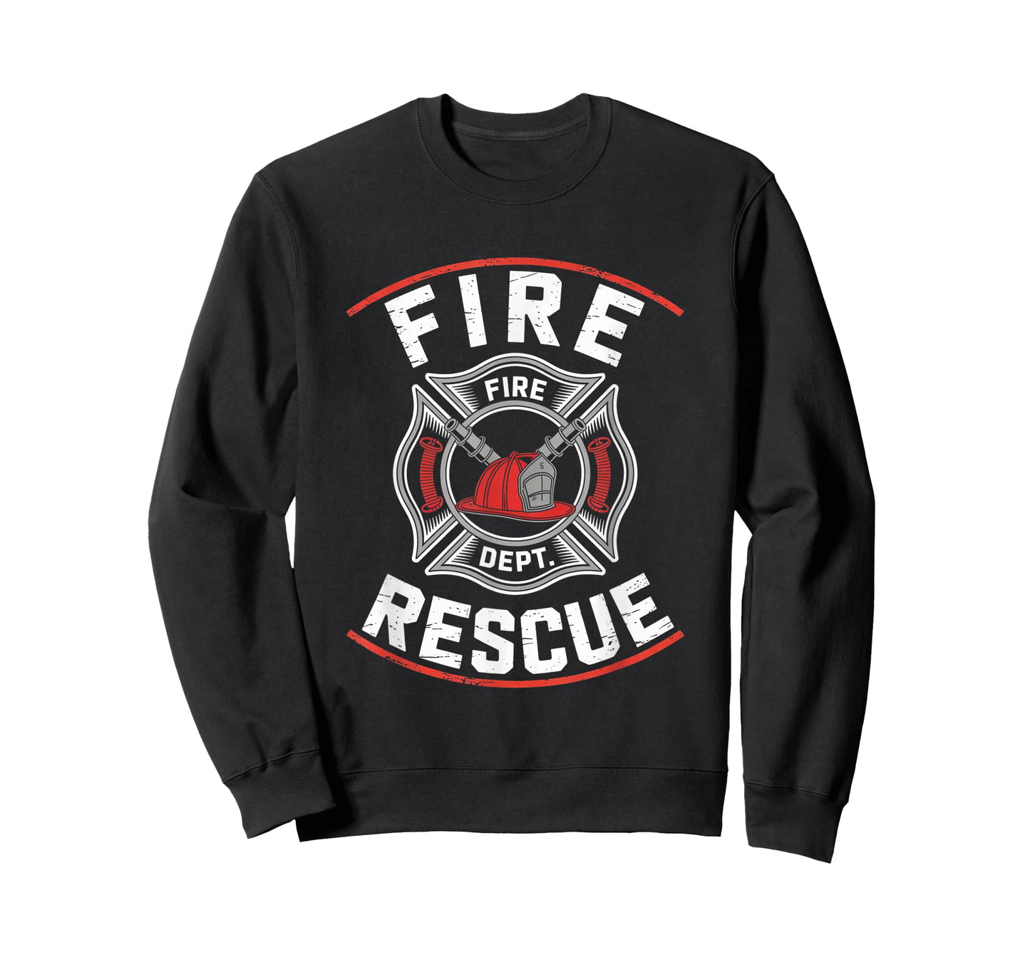 Fire Rescue Strong and Ready Support Graphic T-Shirt