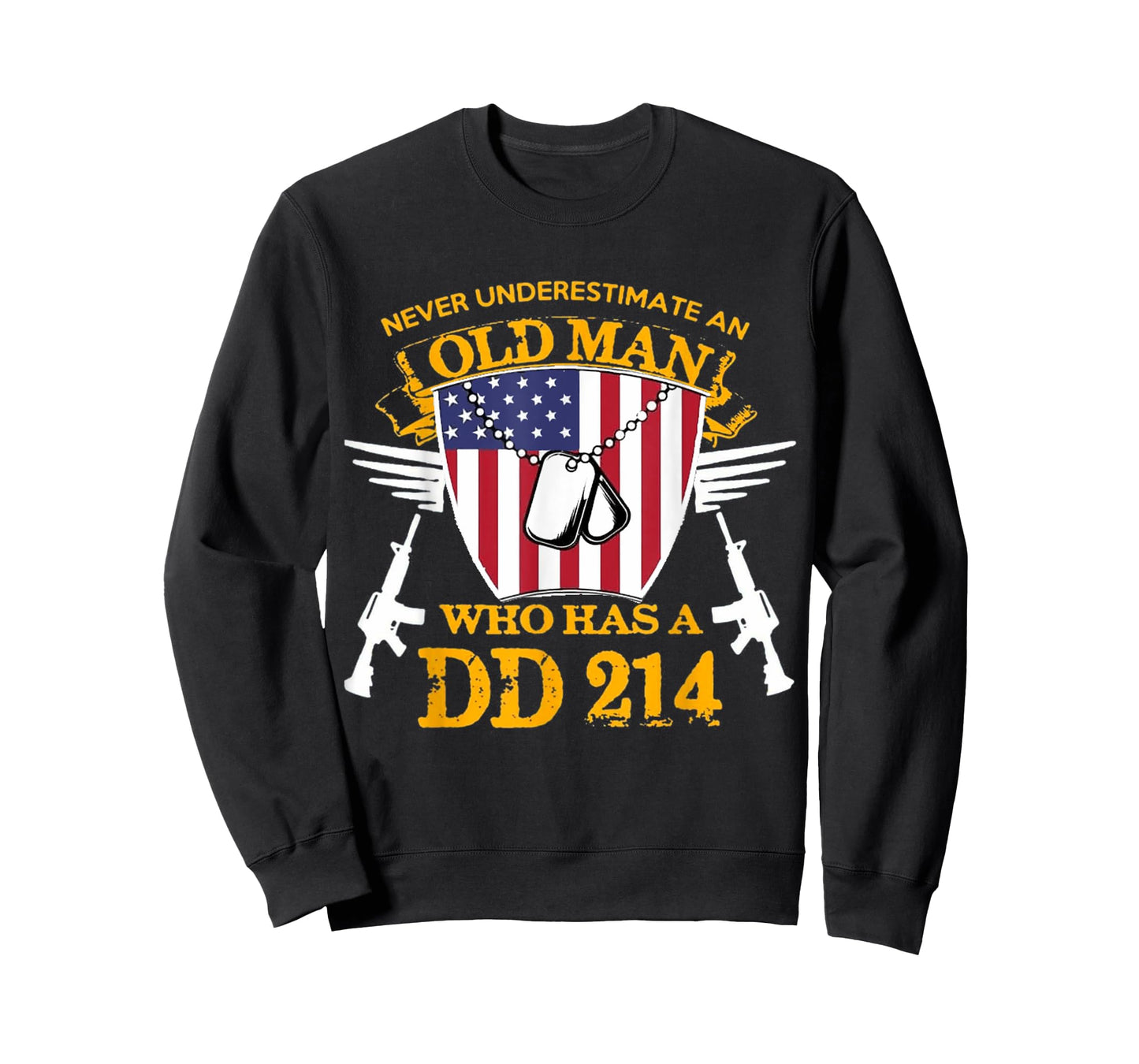 Never Underestimate An Old Man Who Has a DD-214 Alumni Gift T-Shirt