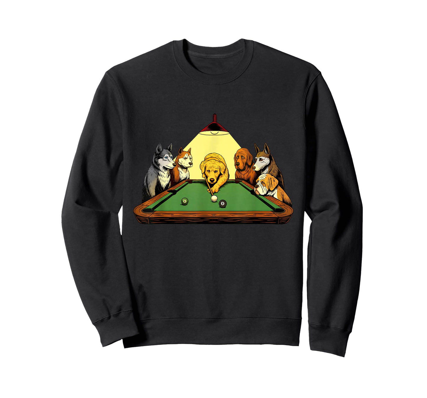 Billiard Dogs - 8 Ball Billiard Game Pool Player T-Shirt