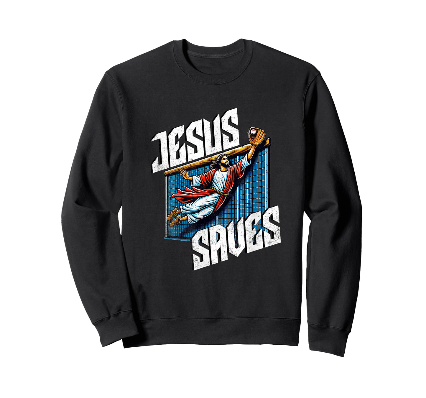 Vintage Jesus Saves Baseball Player Homerun T-Shirt