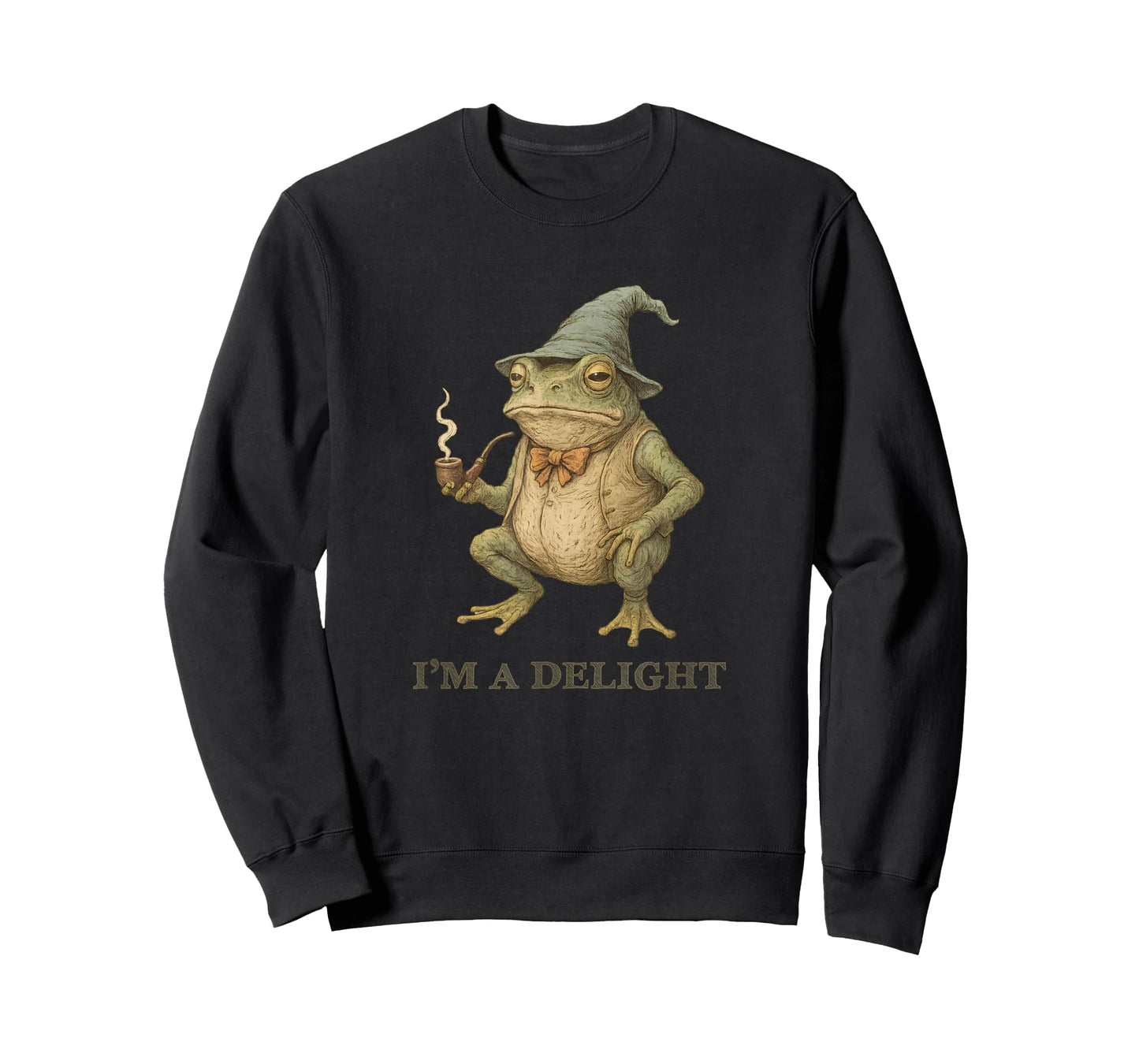 I'm A Delight Frog Toad Wizard Vintage Meme T-Shirt