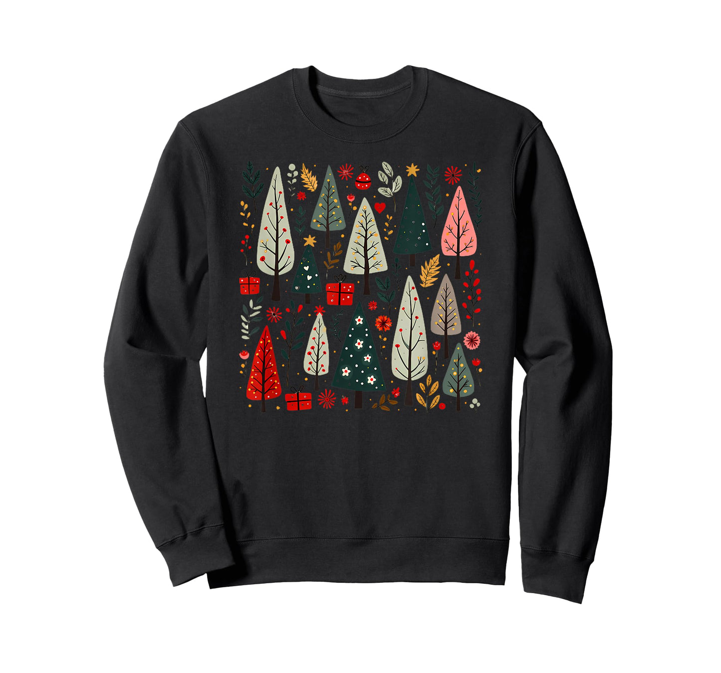 Whimsical Christmas Tree Forest T-Shirt