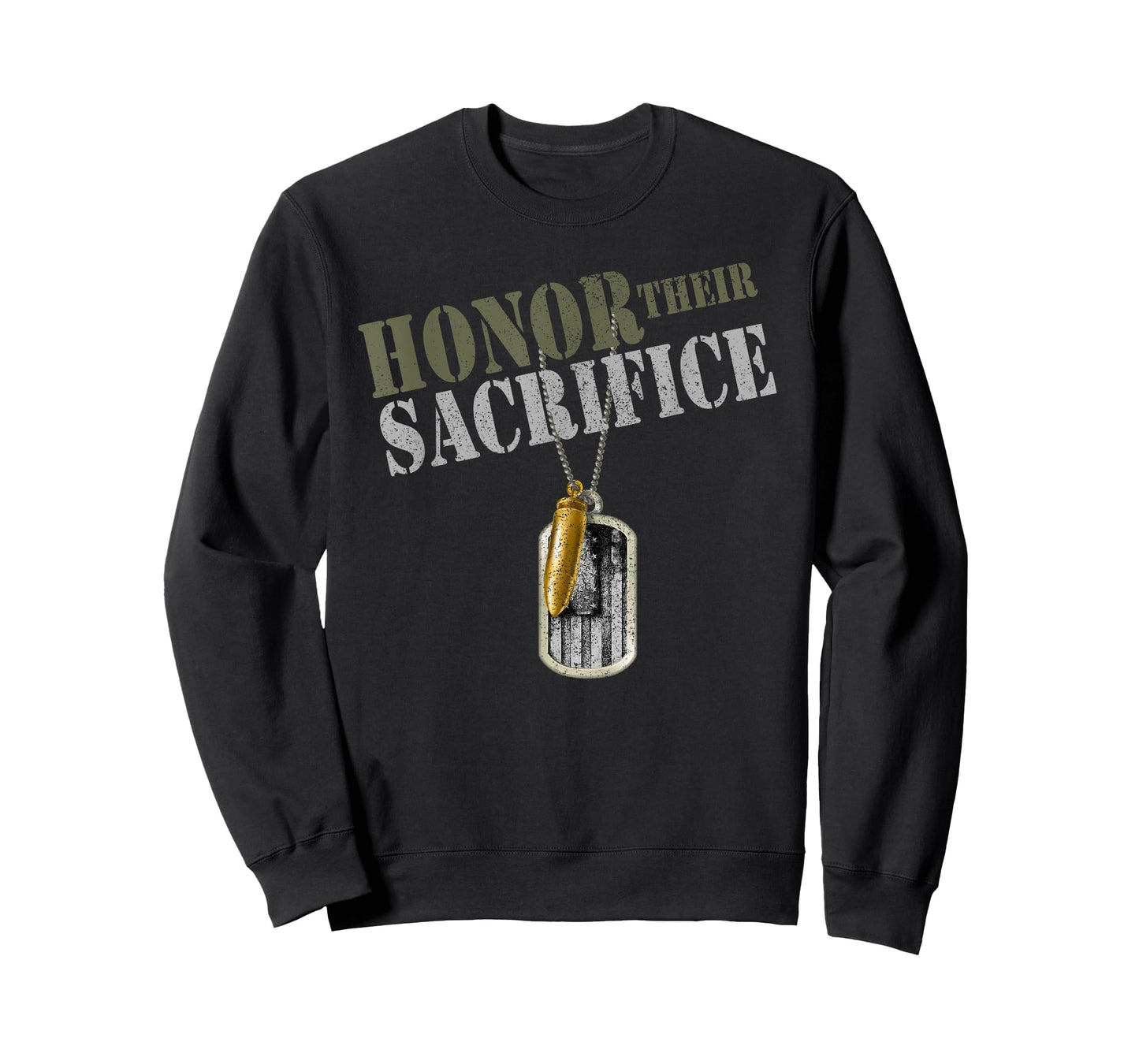 Honor Their Sacrifice Army Veteran Design T-Shirt