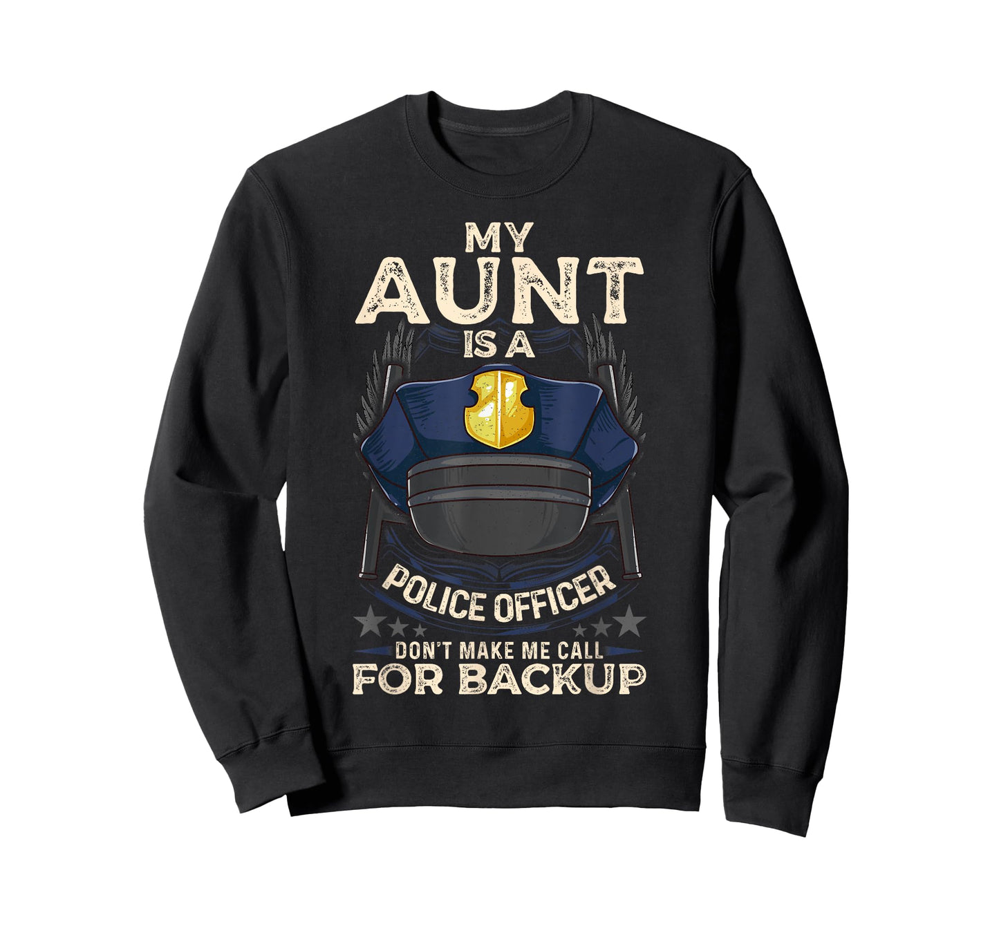 My Aunt Is A Police Officer Proud Cop Aunty Matching Family T-Shirt