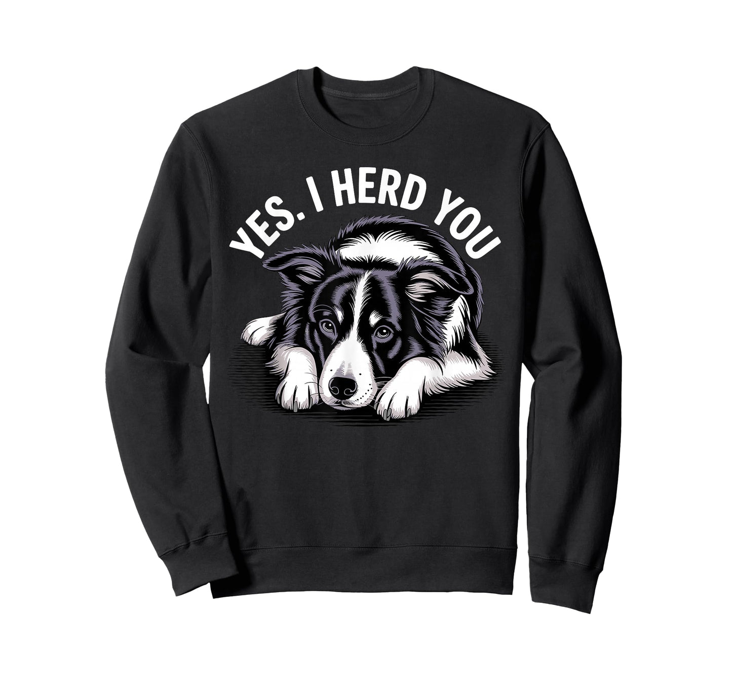 Funny Border Collie Art for Men Women Border Collie Lover T-Shirt