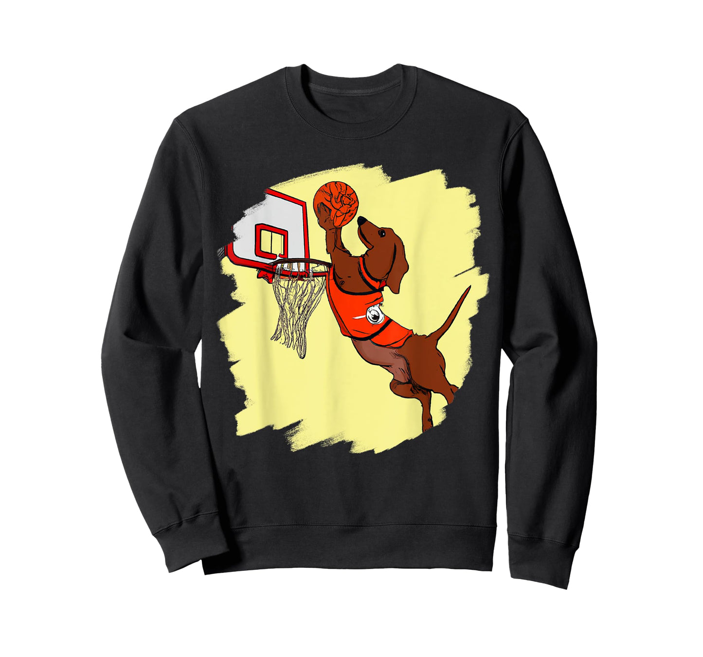 Dachshund Chiweenie Wiener Dog Playing Basketball Funny Dog T-Shirt