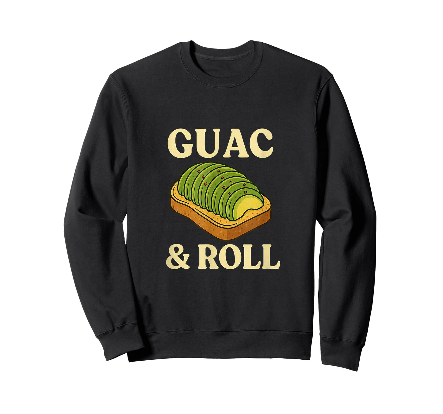 Guac & Roll Avocado Toast Funny for Foodies and Music Lovers T-Shirt