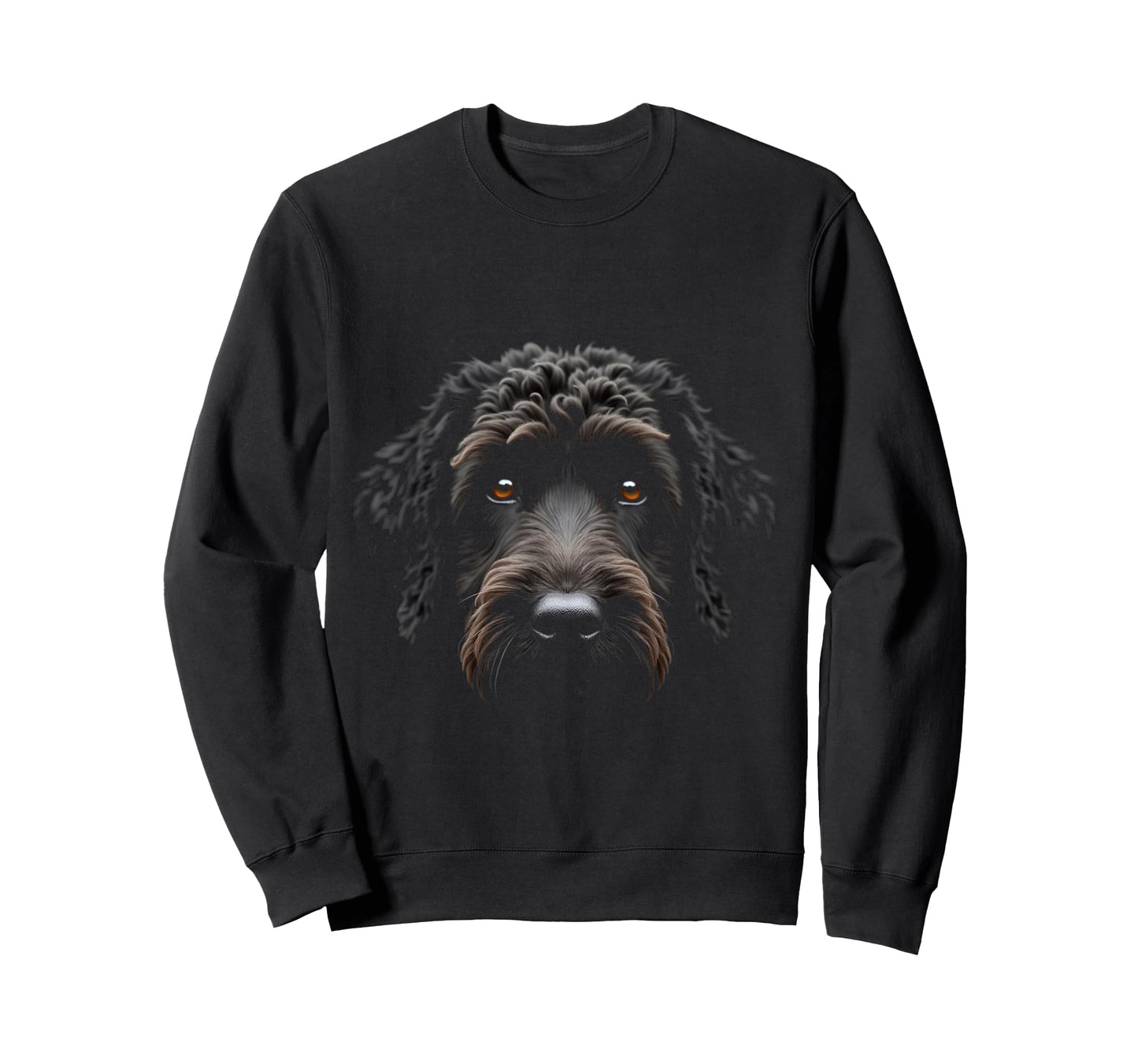 Black Portuguese Water Dog Portuguese Dog Face T-Shirt