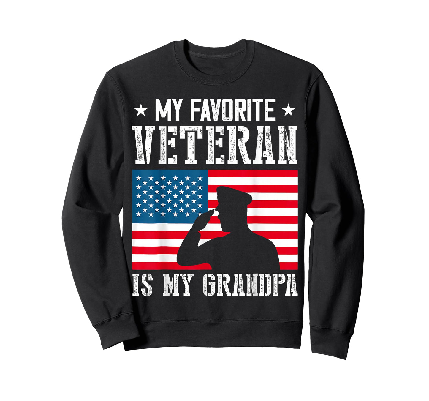 My Favorite Veteran is My Grandpa Veterans Day Thank You T-Shirt