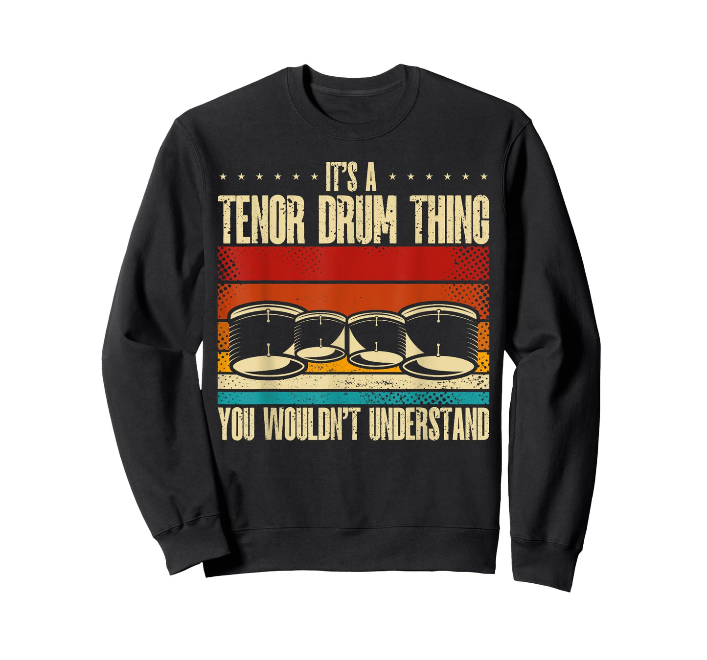 Tenor Drumming Marching Band Percussion Multi Tenor Drum T-Shirt