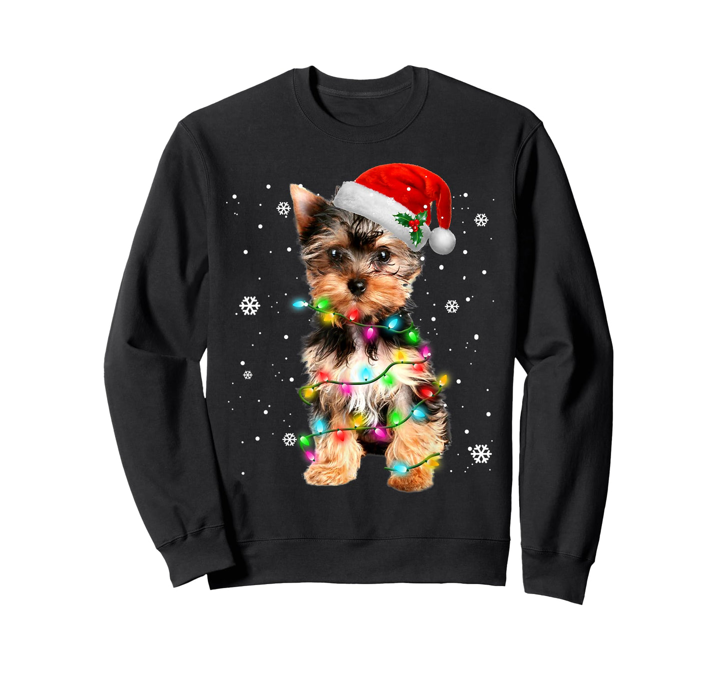 Yorkie Dogs Tree Christmas Sweater Xmas Pet Animal Dog Lover T-Shirt