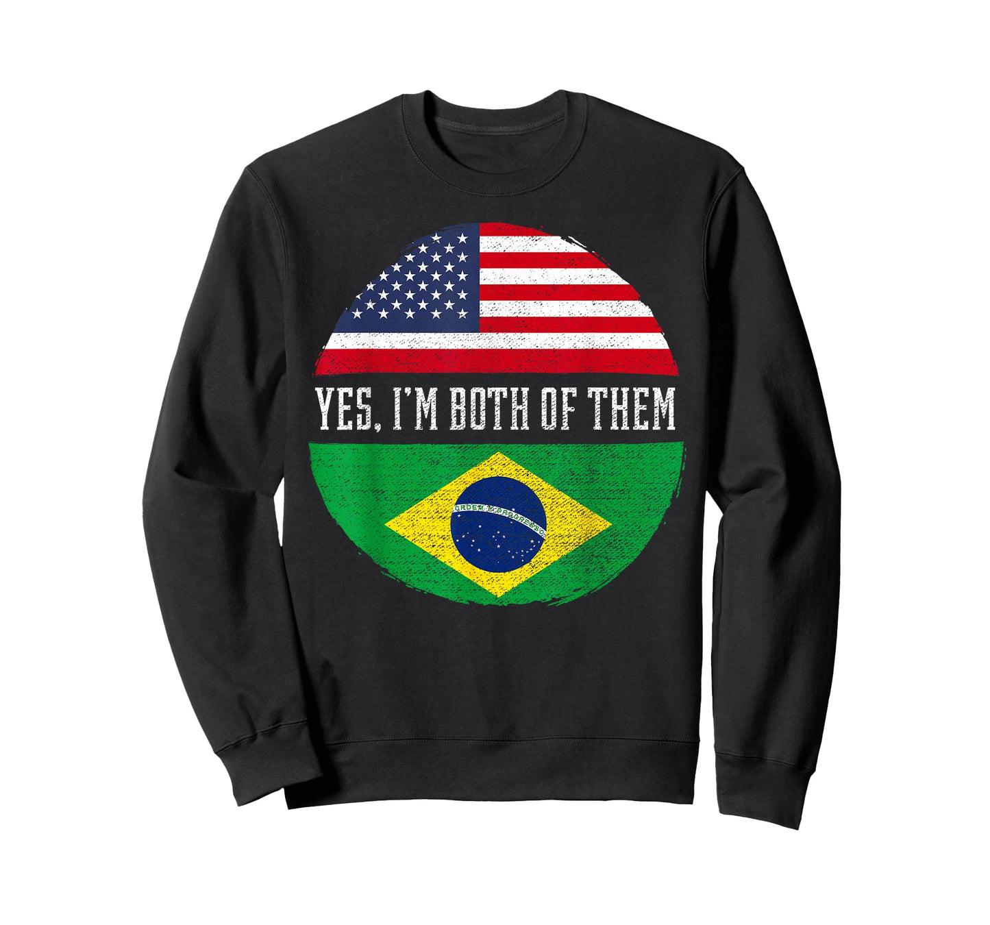Half American Half Brazilian USA Flag Brazil Heritage DNA T-Shirt