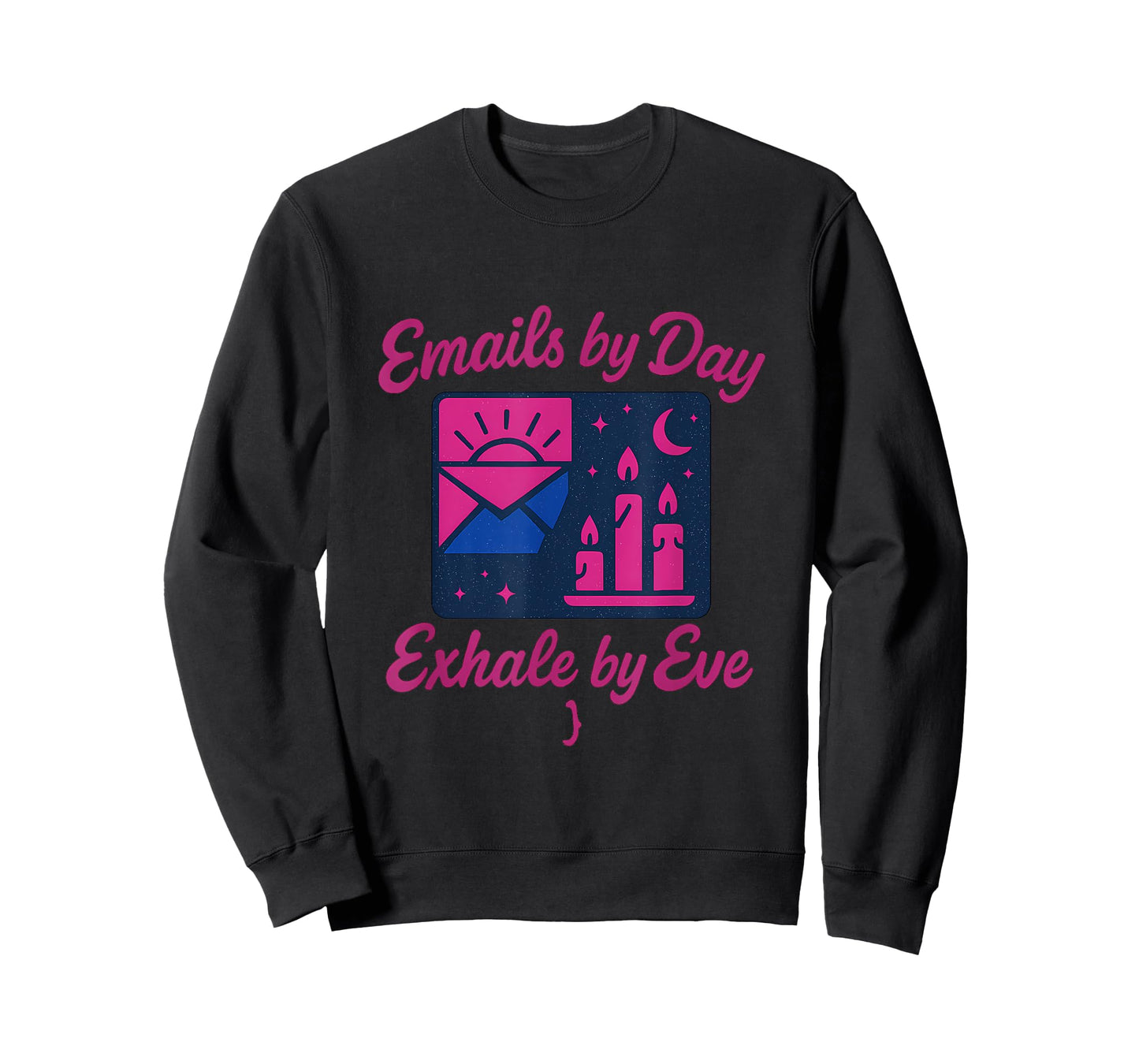 Emails by Day, Exhale by Eve Balance Graphic T-Shirt