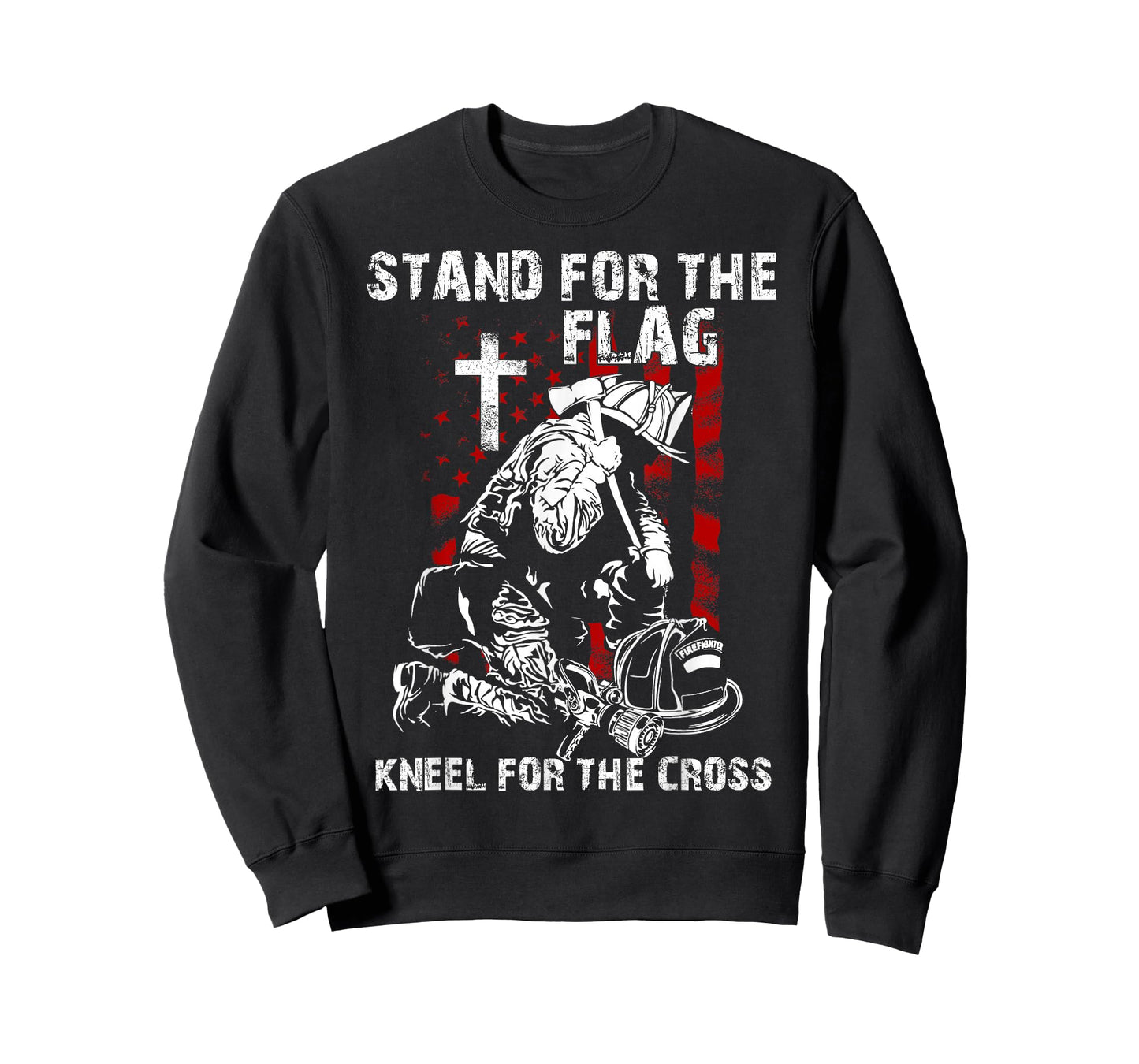 I Stand for the Flag and Kneel for the Cross Shirt USA Flag T-Shirt