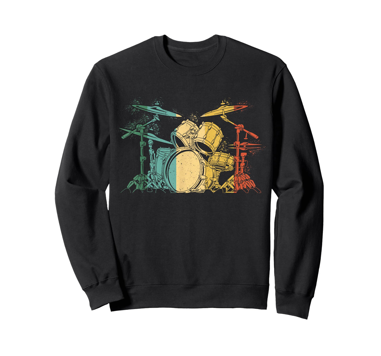 Drummer Retro Vintage Drum Set Drummers Men Drumming T-Shirt