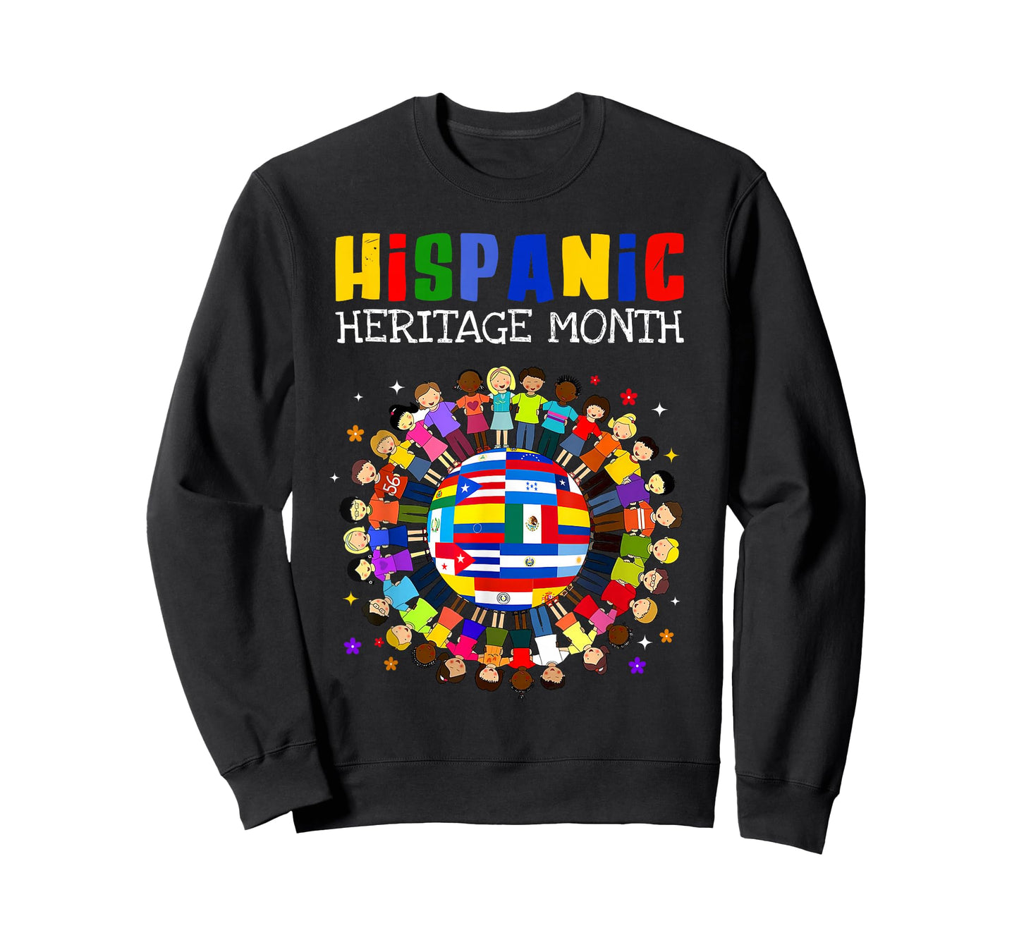 Hispanic Heritage Month All Latin Countries Boys Girls Kids T-Shirt