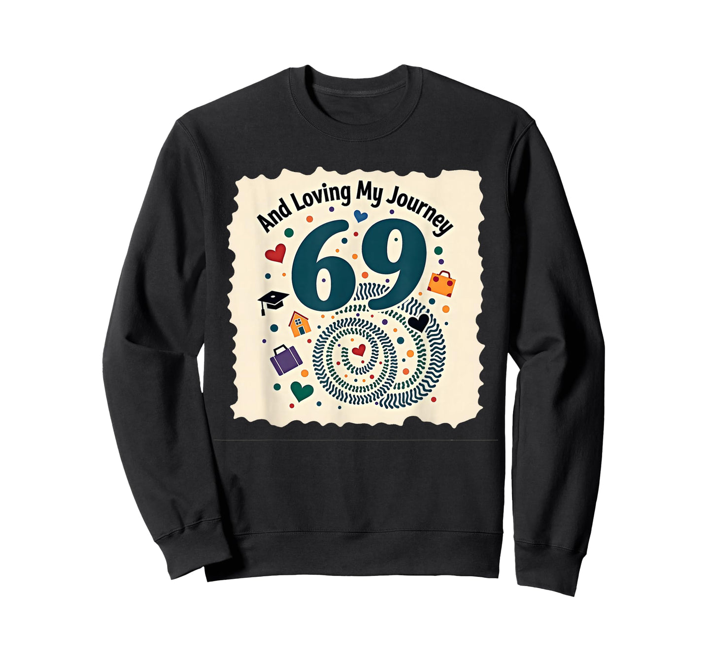 69 and Loving My Journey Birthday Gift Celebration T-Shirt
