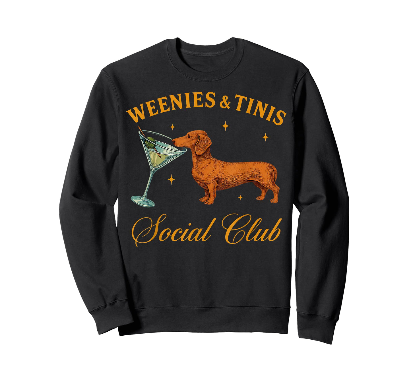 Weenies and Martinis Funny Dachshund Dog With Martini T-Shirt