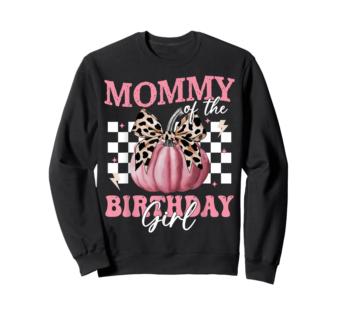 Mama of The Birthday Girl Pumpkin Matching Party Mother Mom T-Shirt