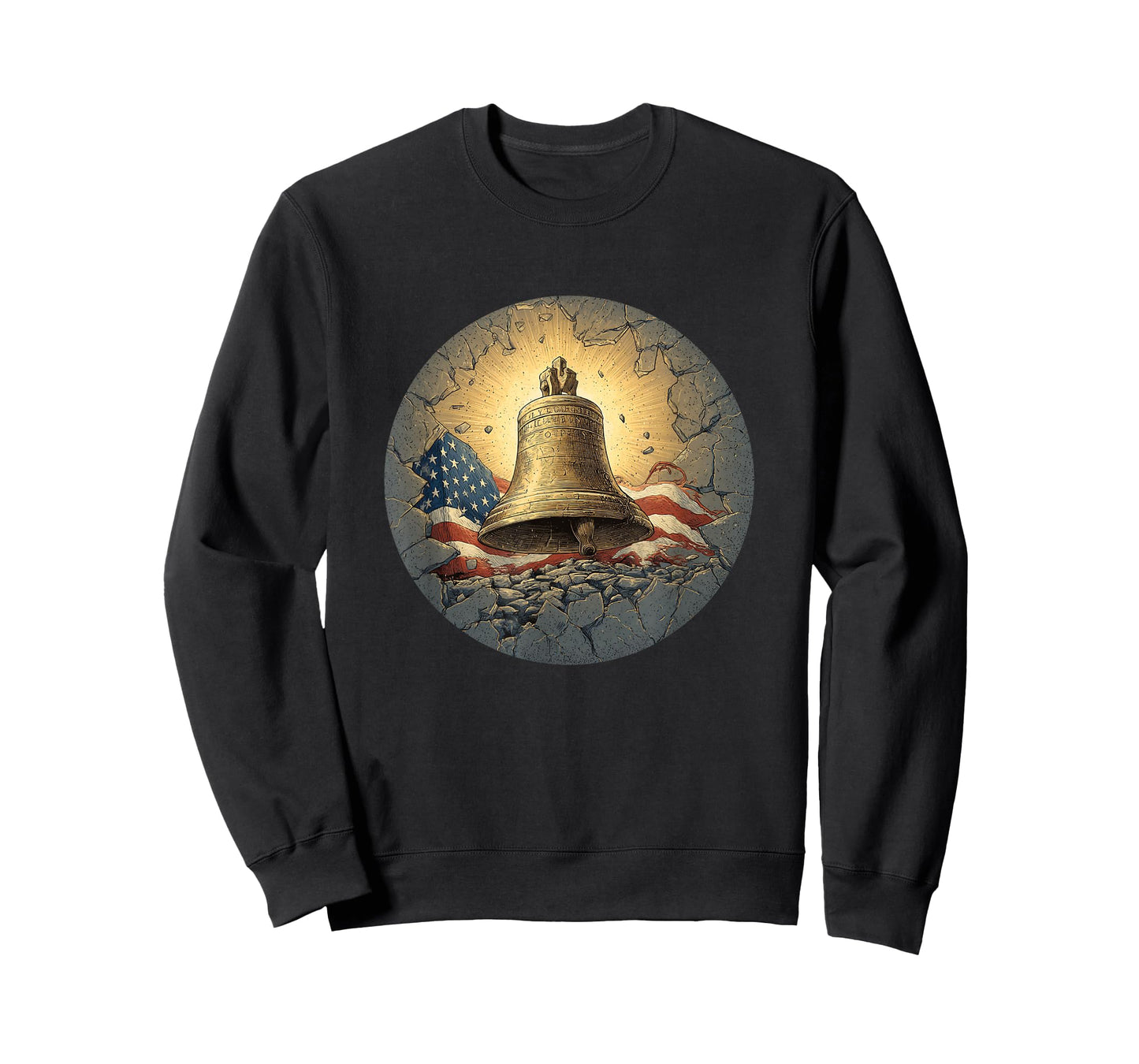 Cool Liberty Bell with US Colors Costume T-Shirt