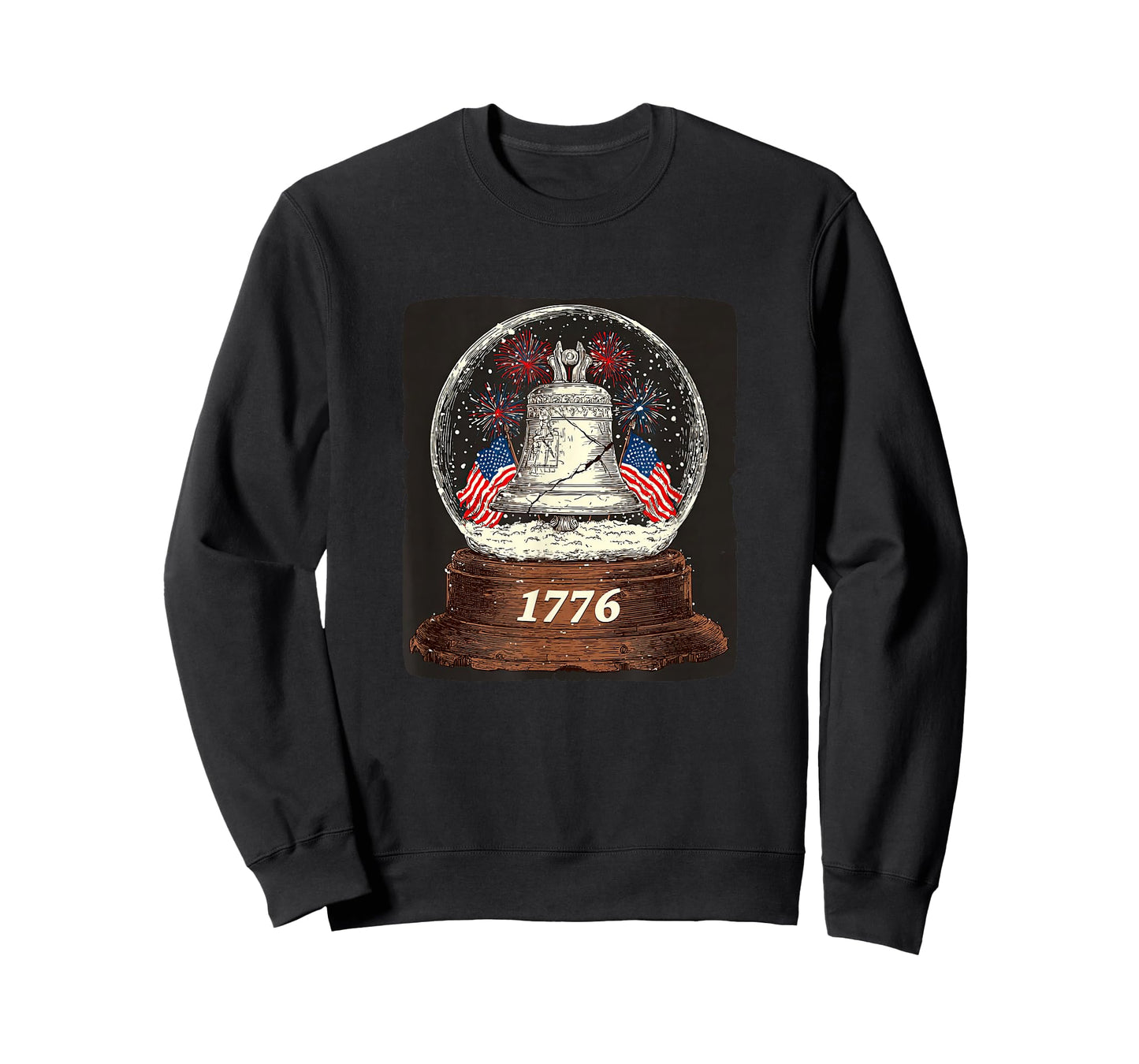 America Colors and Patriotic Snow Globe T-Shirt