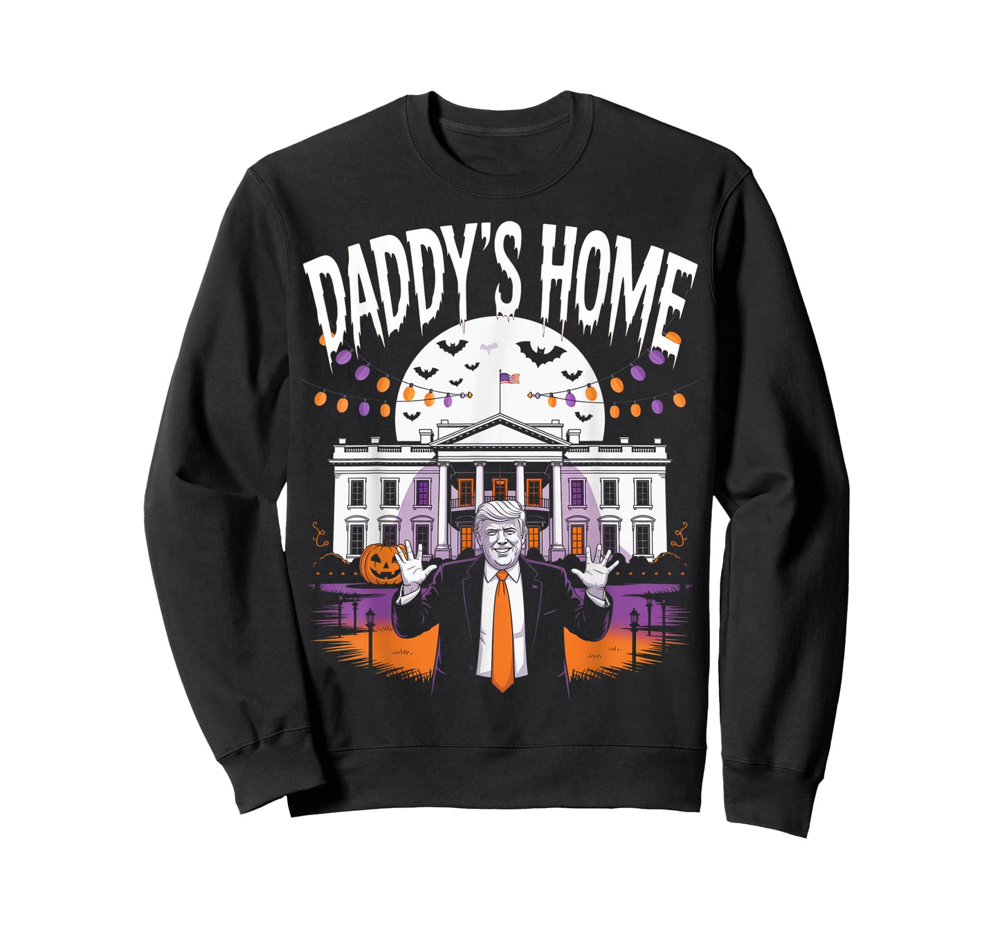 Funny Halloween Trump 2025 Daddy's Home White House USA T-Shirt