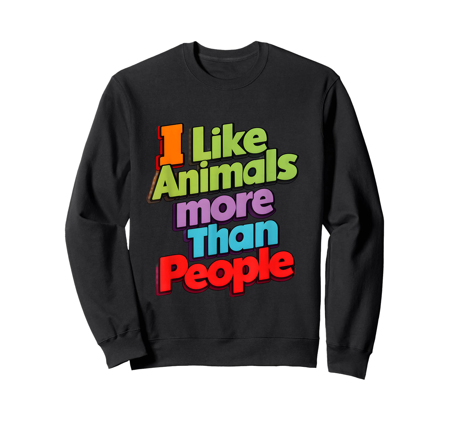I like animals more than people funny novelty animals lovers T-Shirt