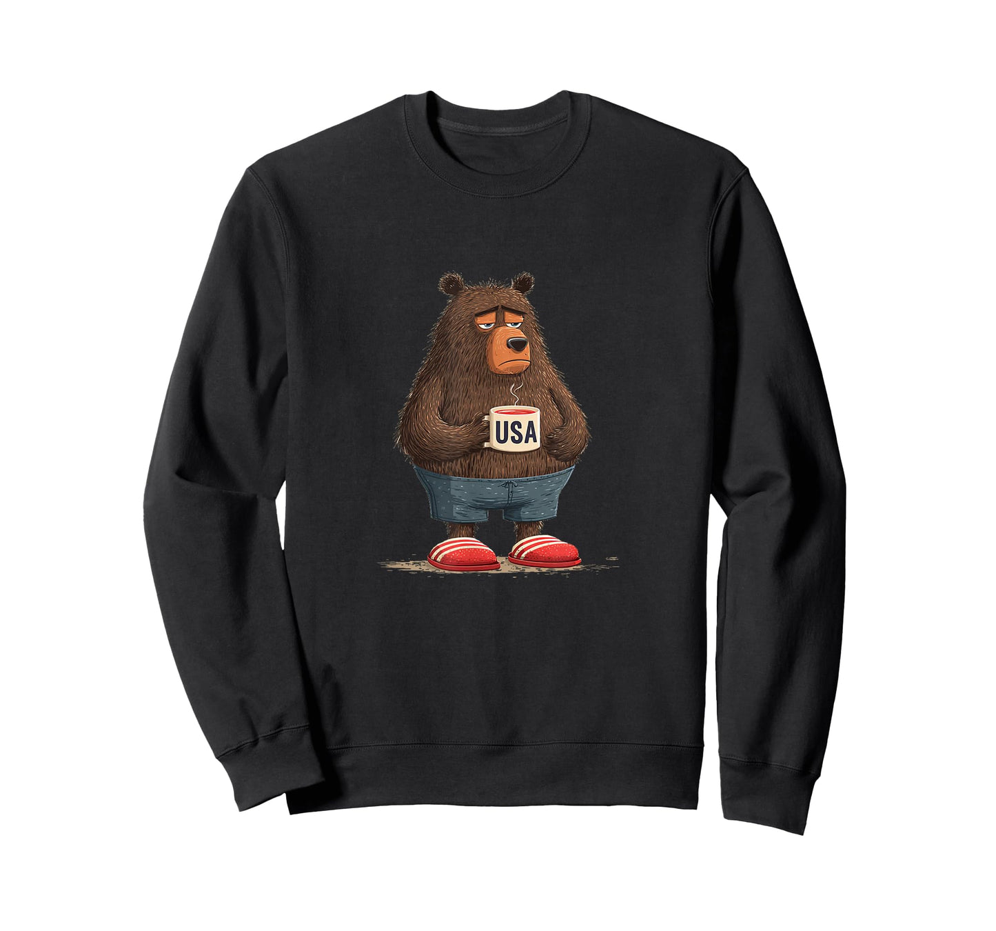 Awesome Bear with Coffee Cup for Mugs and Bears Lovers T-Shirt