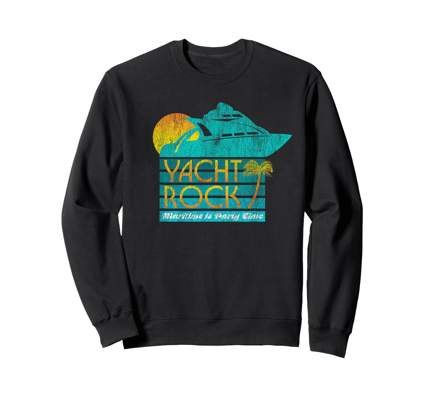 Yacht Rock Party Boat Drinking T-Shirt Maritime = Party Time T-Shirt