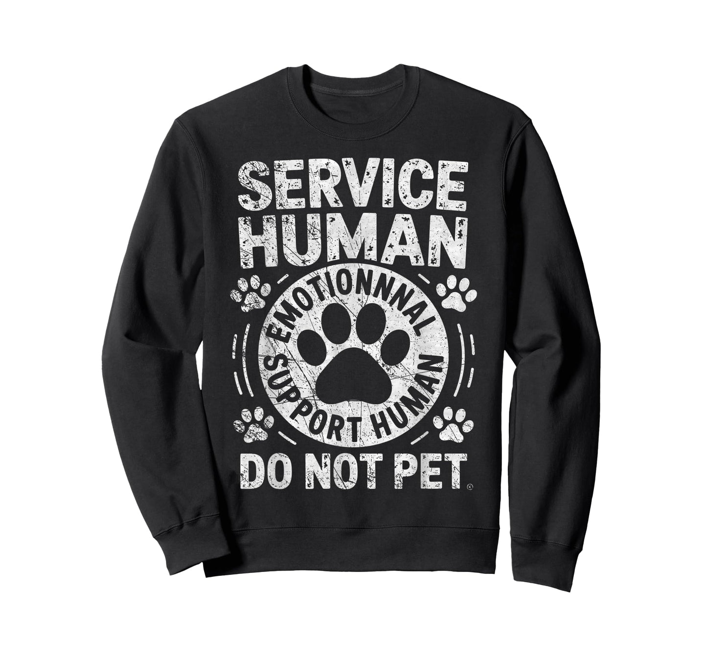 Service Dog Human Do Not Pet Funny Rescue Dog Owner Vintage T-Shirt