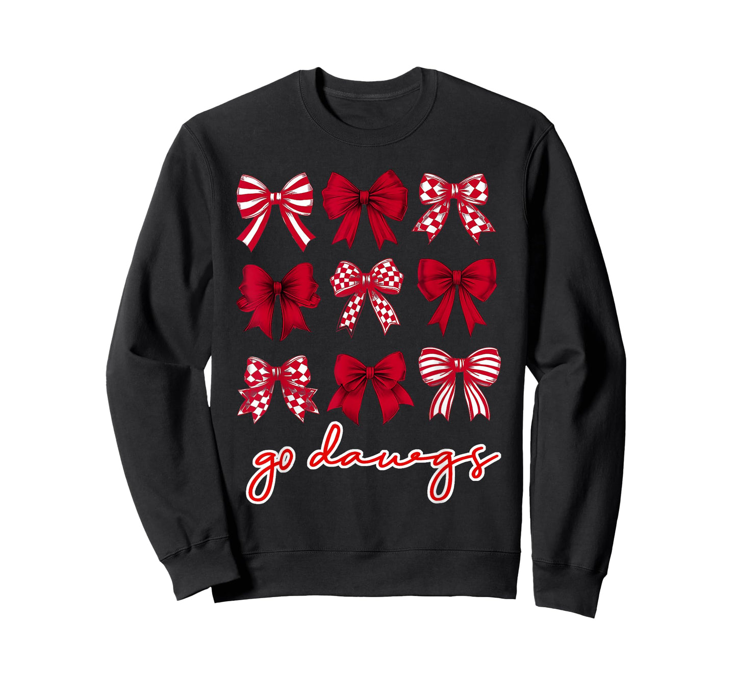 Go Dawgs Coquette Bow Go Dawgs Highschool Football Spirit T-Shirt
