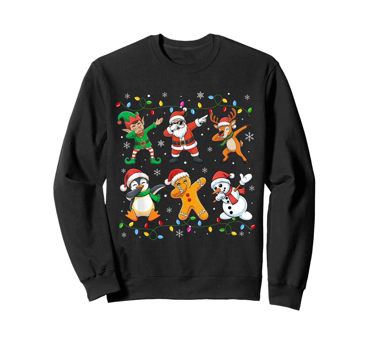 Dabbing Santa Elf Friends Christmas Boys Girls Men Xmas T-Shirt