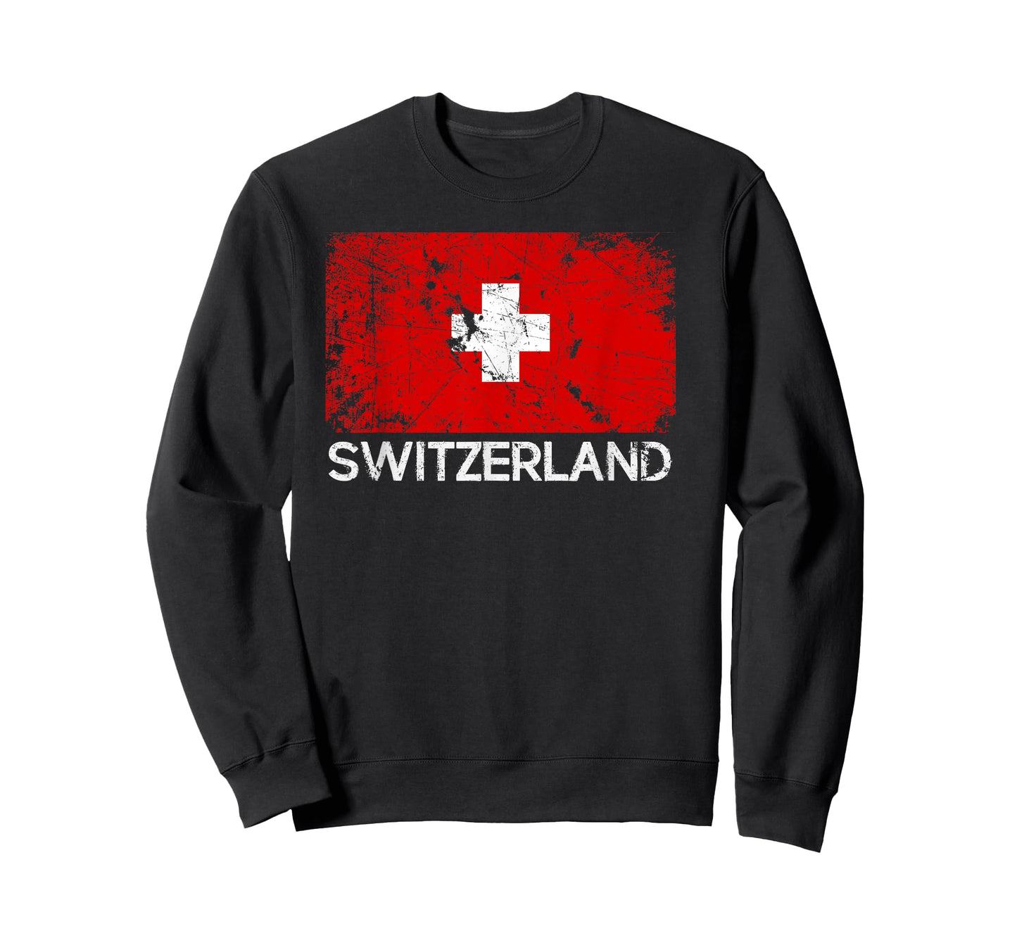 Swiss Flag T-Shirt | Vintage Made In Switzerland Gift