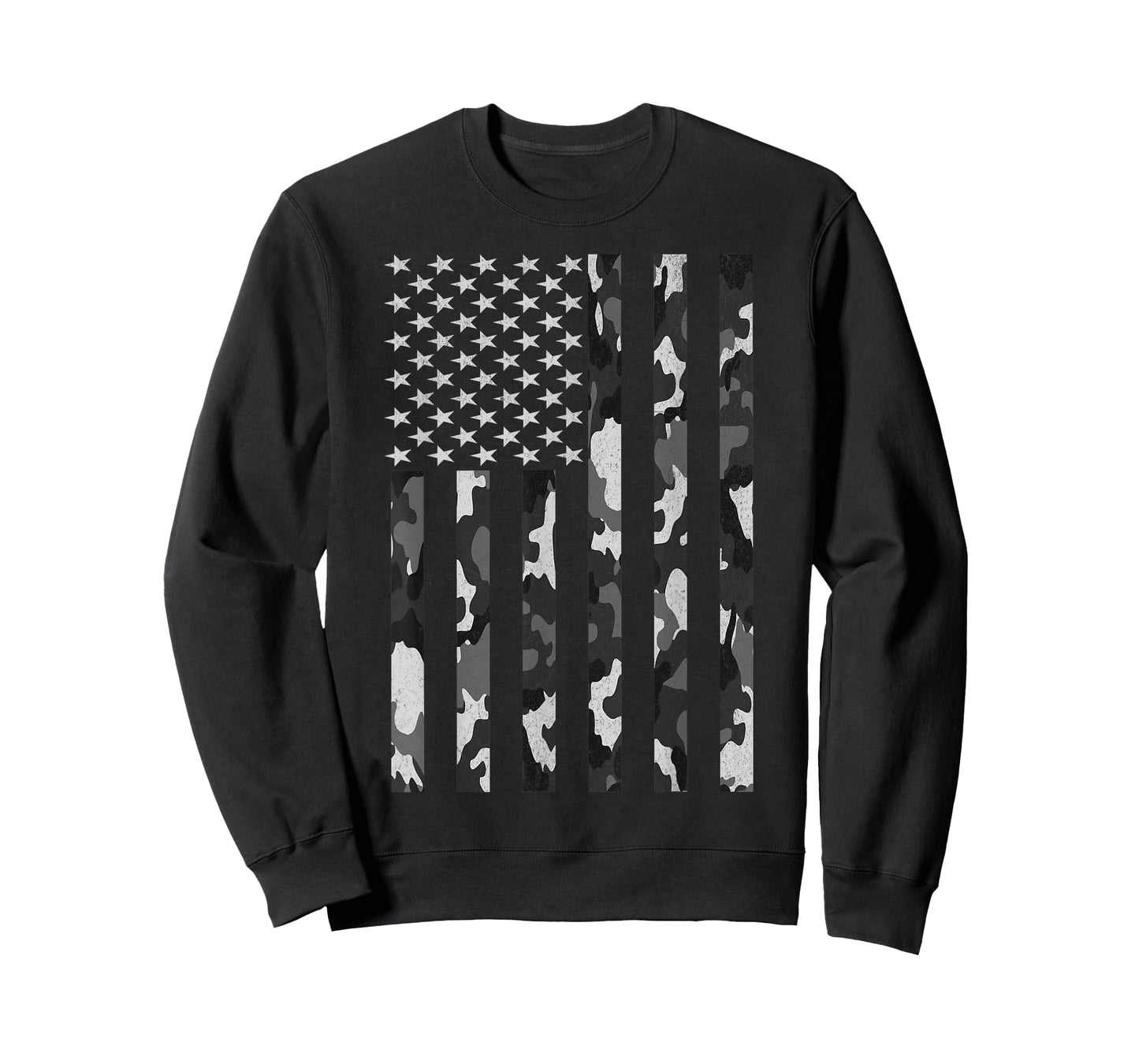 Grey Camo American Flag USA Camouflage Men Boys Youth Kids T-Shirt