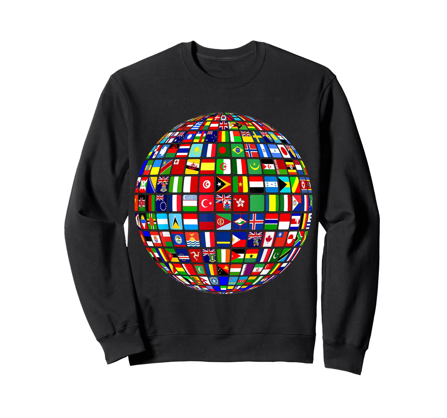 International World Flags and World map for Children T-Shirt