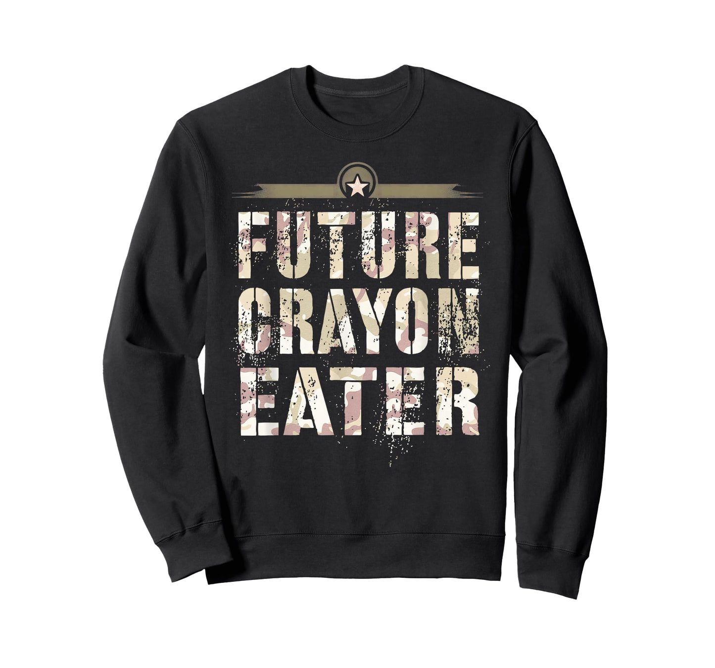 Funny FUTURE CRAYON EATER Purple Up Military Kids Dad Hero T-Shirt