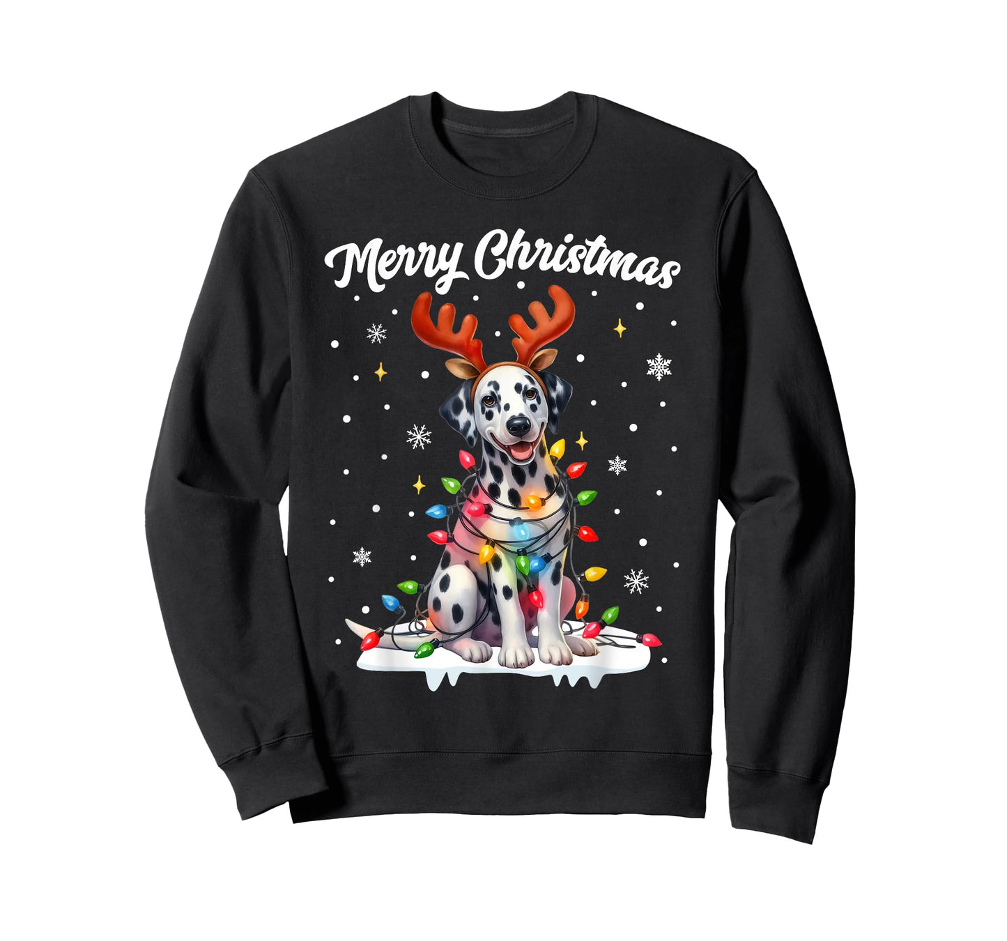 Christmas Pajamas Men Women Kids Christmas Outfit Dalmatian T-Shirt