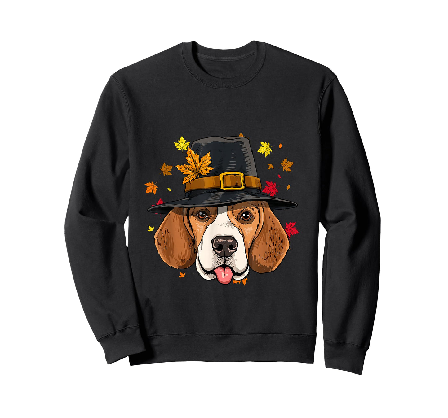 Beagle Thanksgiving Pilgrim Turkey Day Autumn Fall Dog Lover T-Shirt
