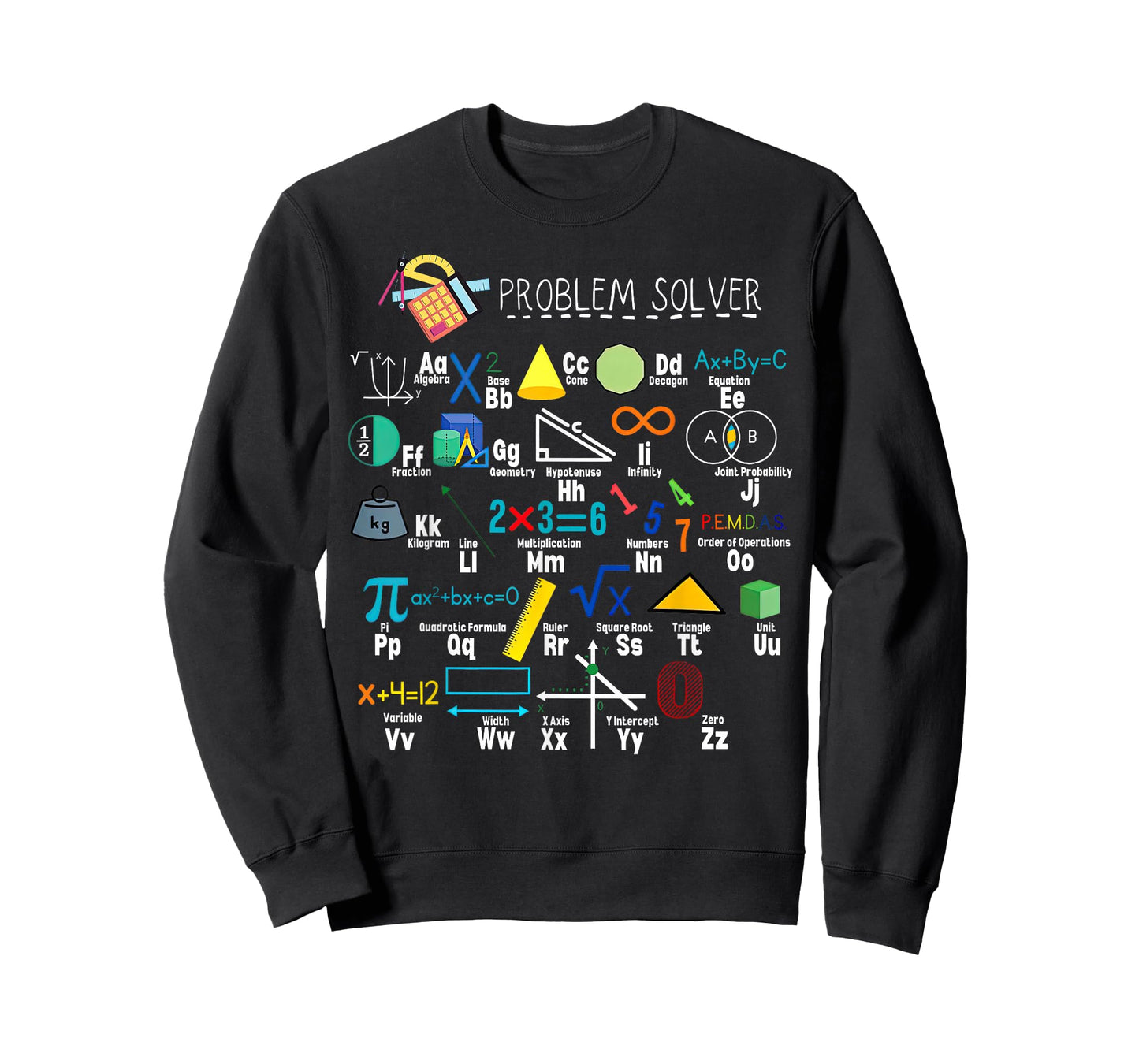 Problem Solver Funny Math Alphabet ABC Teacher Students T-Shirt