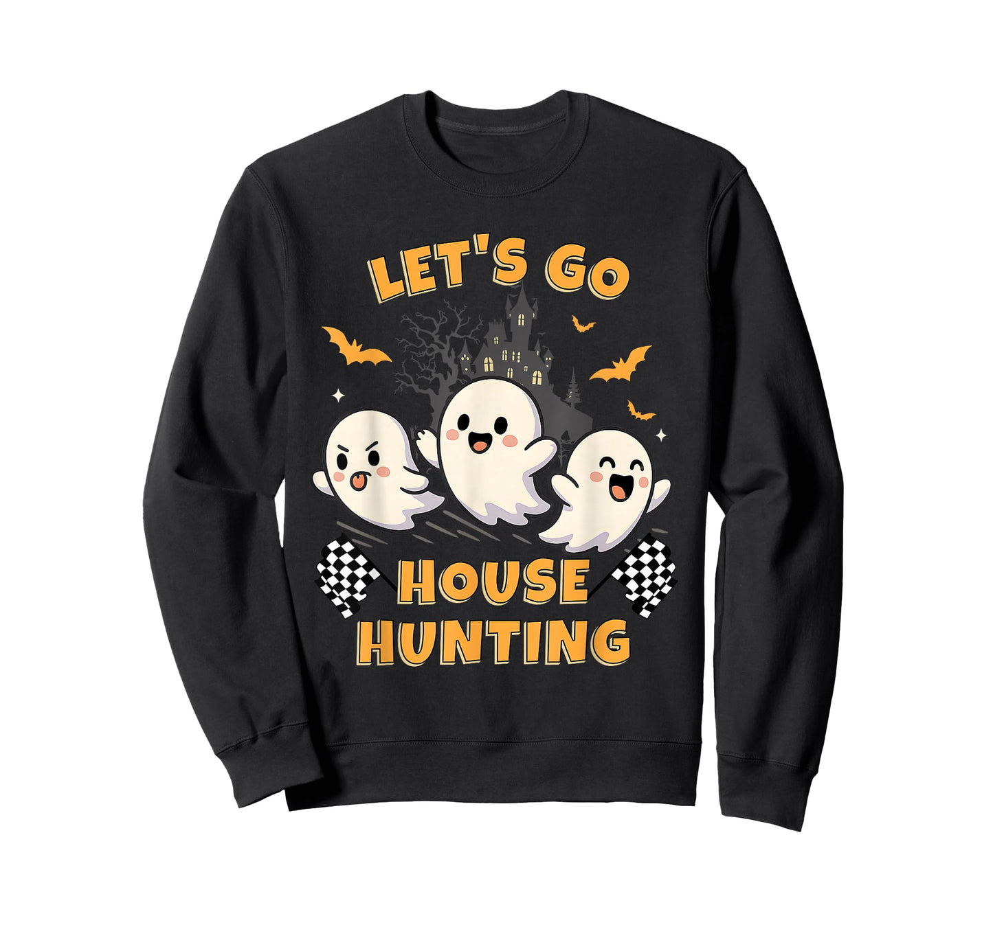 Let’s Go House Hunting Ghost Halloween Real Estate Humor T-Shirt