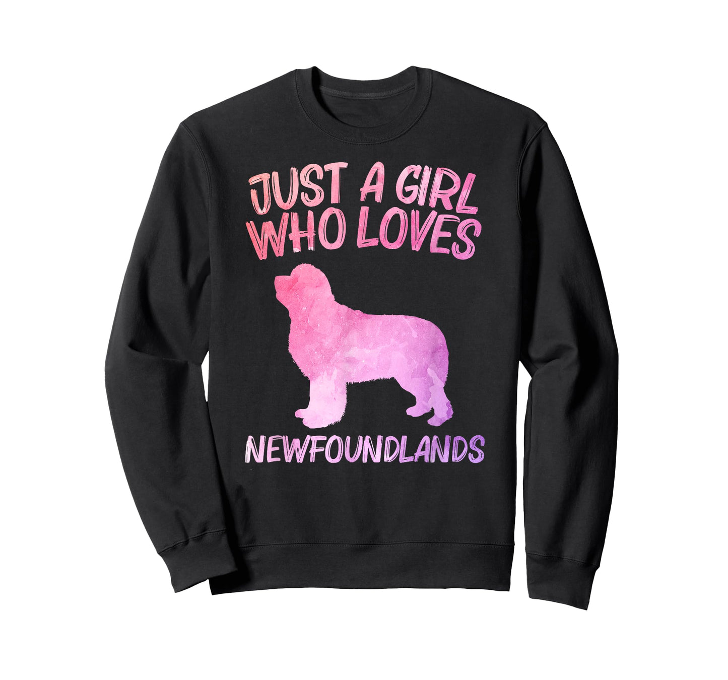 Just A Girl Who Loves Newfoundlands Gift For Women Dog Pup T-Shirt