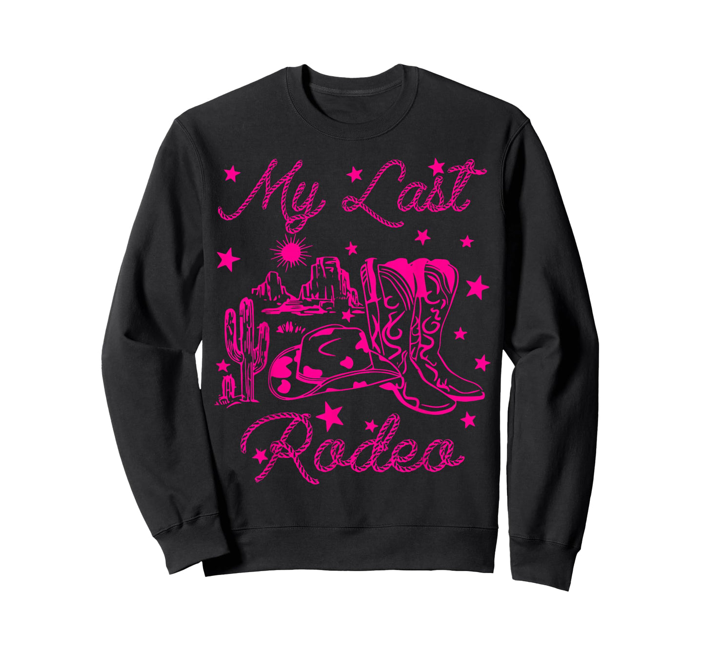 My Last Rodeo Western Desert Cowgirl Bachelorette Party T-Shirt