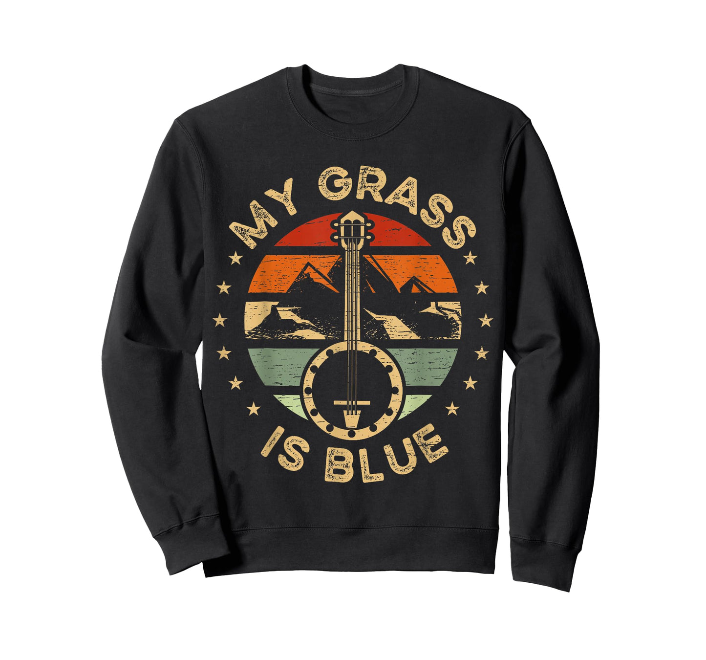Music Festival Apparel My Grass is Blue Music Player Banjo T-Shirt