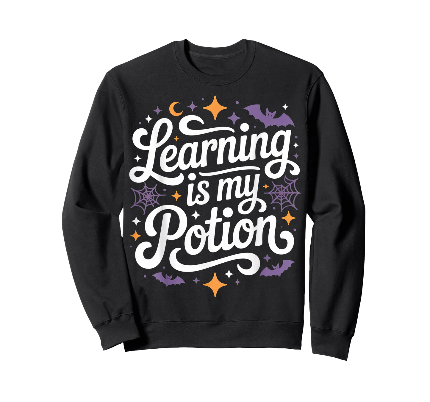Cute Teacher PhD Student Halloween Learning is My Potion T-Shirt